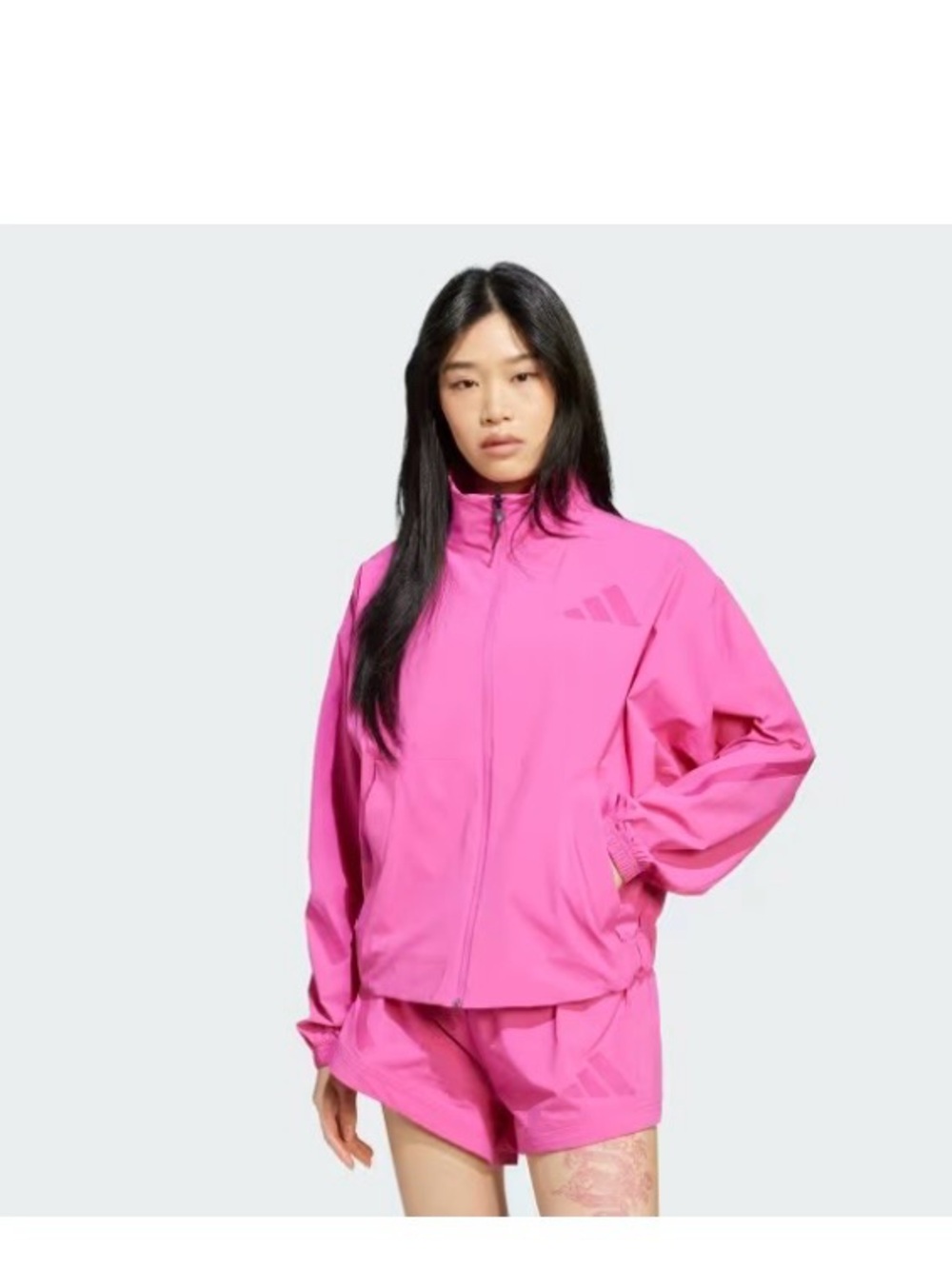 adidas Fuchsia Full-Zip Women's Bomber Jacket